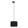 Lámpara colgante para sistema de raíles monofásico TRACER 1xE27/15W/230V diá. 30 cm negro