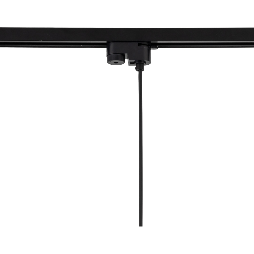 Lámpara colgante para sistema de raíles monofásico TRACER 1xE27/15W/230V diá. 38 cm negro/gris