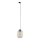 Lámpara colgante para sistema de rieles trifásico ELIO 1xE27/15W/230V negro/beige ahumado
