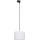 Lámpara colgante para sistema de rieles trifásico TRACER 1xE27/15W/230V diá. 30 cm negro/blanco