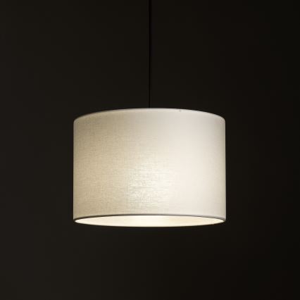 Lámpara colgante para sistema de rieles trifásico TRACER 1xE27/15W/230V diá. 30 cm negro/blanco