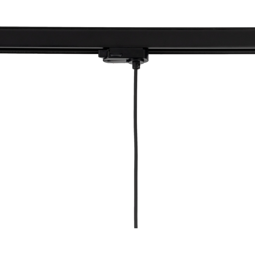 Lámpara colgante para sistema de rieles trifásico TRACER 1xE27/15W/230V diá. 30 cm negro