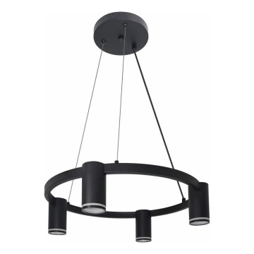 Lámpara colgante PARÍS 4xGU10/12W/230V negro