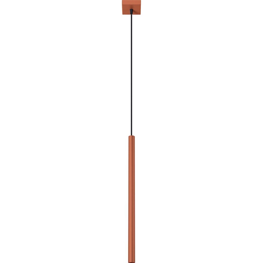 Lámpara colgante PASTELO 1xG9/8W/230V rojo