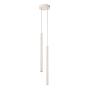 Lámpara colgante PASTELO 2xG9/8W/230V color crema