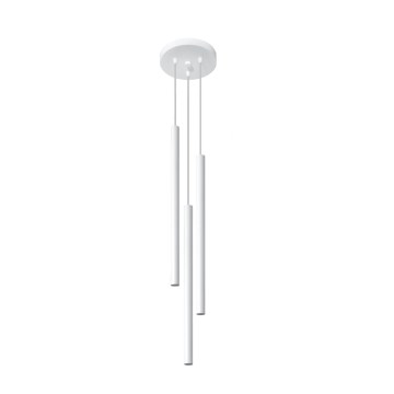 Lámpara colgante PASTELO 3xG9/12W/230V blanca