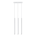 Lámpara colgante PASTELO 3xG9/8W/230V blanco