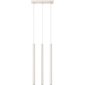 Lámpara colgante PASTELO 3xG9/8W/230V color crema
