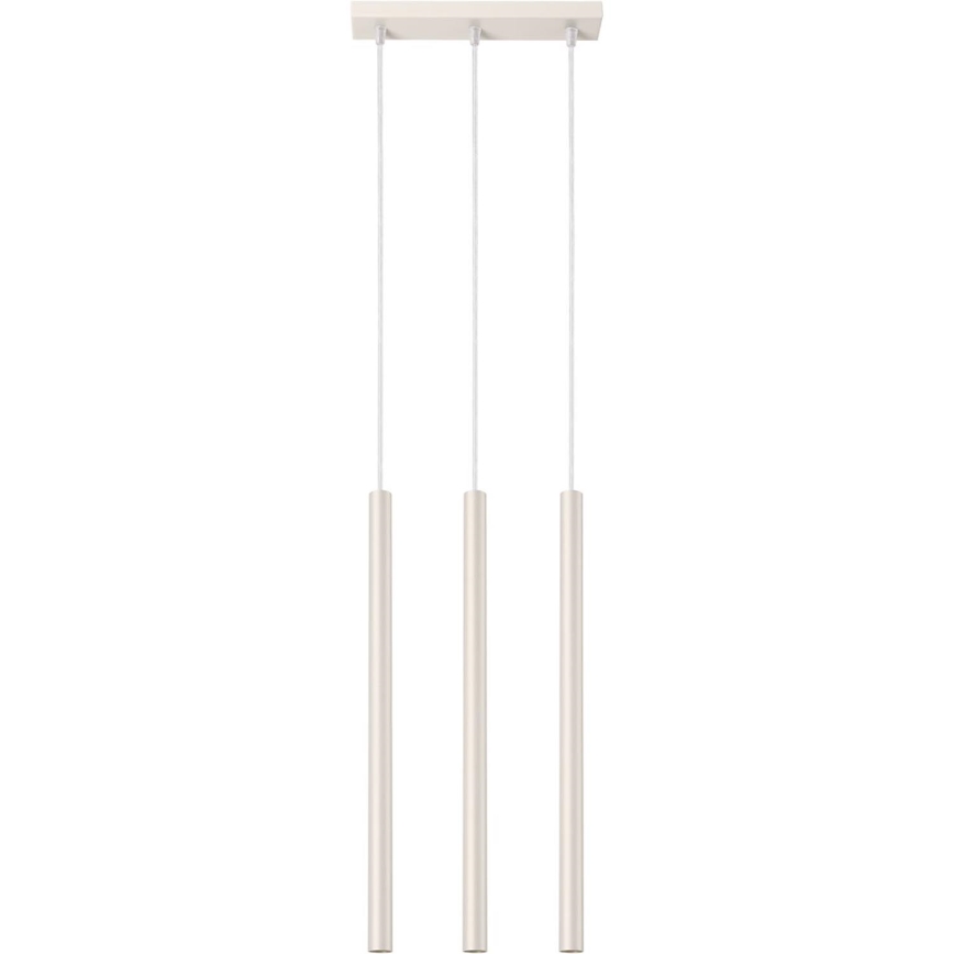 Lámpara colgante PASTELO 3xG9/8W/230V color crema