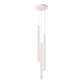 Lámpara colgante PASTELO 3xG9/8W/230V color crema