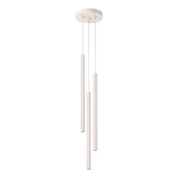 Lámpara colgante PASTELO 3xG9/8W/230V color crema