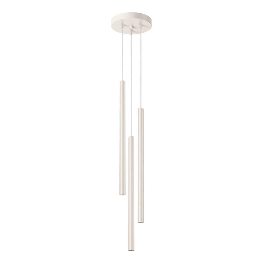 Lámpara colgante PASTELO 3xG9/8W/230V color crema