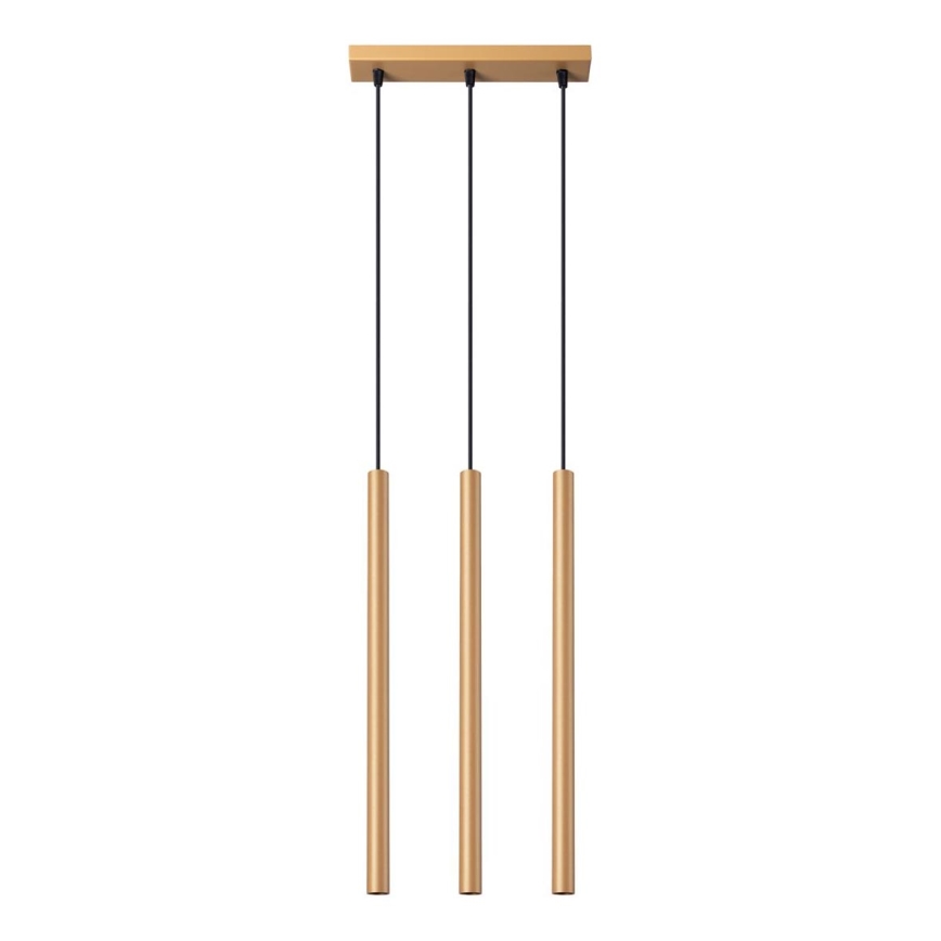 Lámpara colgante PASTELO 3xG9/8W/230V dorado