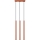Lámpara colgante PASTELO 3xG9/8W/230V rojo