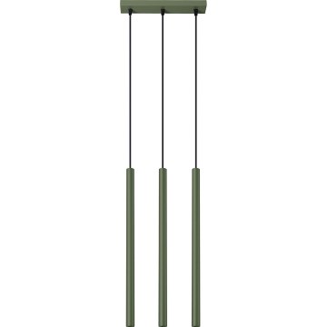 Lámpara colgante PASTELO 3xG9/8W/230V verde