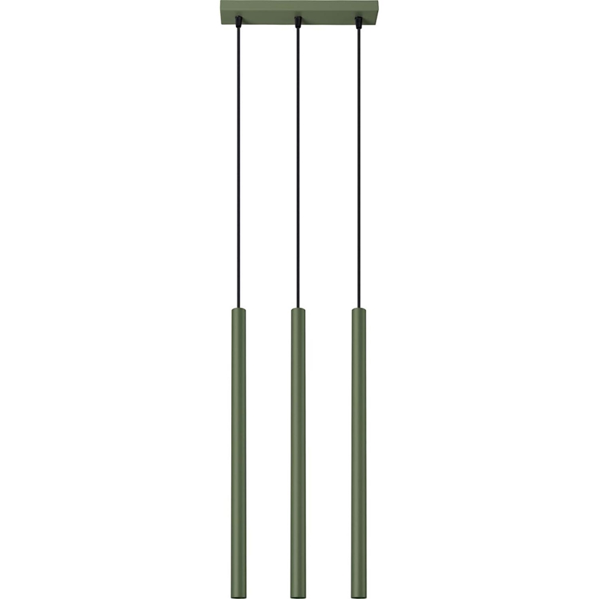 Lámpara colgante PASTELO 3xG9/8W/230V verde