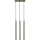 Lámpara colgante PASTELO 3xG9/8W/230V verde