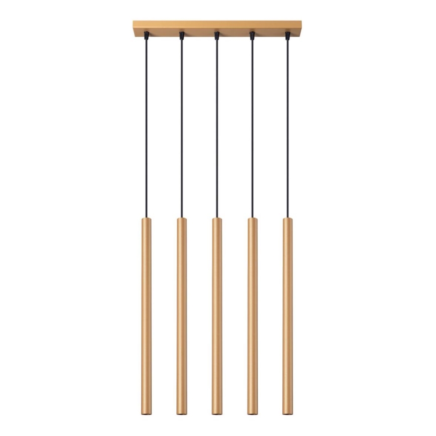 Lámpara colgante PASTELO 5xG9/8W/230V dorado
