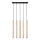 Lámpara colgante PASTELO 5xG9/8W/230V madera