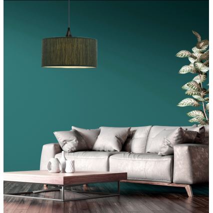 Lámpara colgante PATTI 1xE27/60W/230V diá. 30 cm Verde