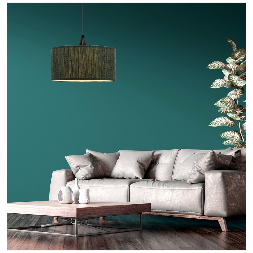 Lámpara colgante PATTI 1xE27/60W/230V diá. 30 cm Verde