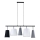 Lámpara colgante PEDRO 5xE27/60W/230V gris