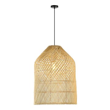 Lámpara colgante PELO 1xE27/40W/230V diá. 35 cm ratán