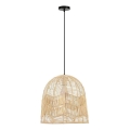 Lámpara colgante PELO 1xE27/40W/230V diá. 40 cm ratán