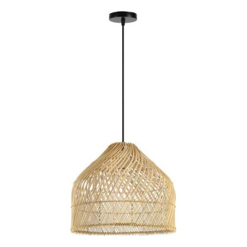 Lámpara colgante PELO 1xE27/40W/230V diá. 40 cm ratán