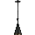 Lámpara colgante PINIO 1xE27/60W/230V diá. 19 cm negro