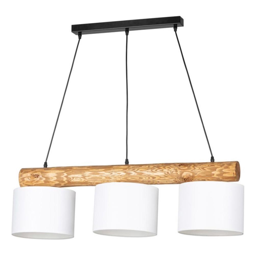 Lámpara colgante PINO MIX 3xE27/40W/230V pino