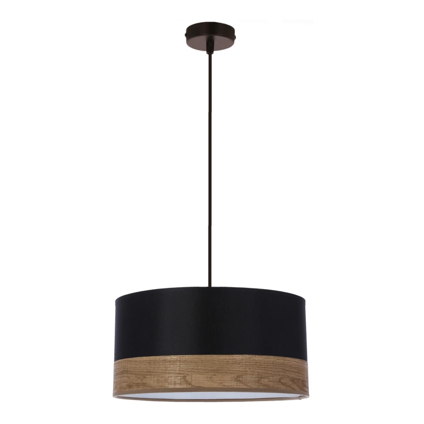 Lámpara colgante PORTO 1xE27/60W/230V negro/marrón