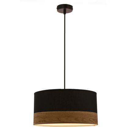 Lámpara colgante PORTO 1xE27/60W/230V negro/marrón