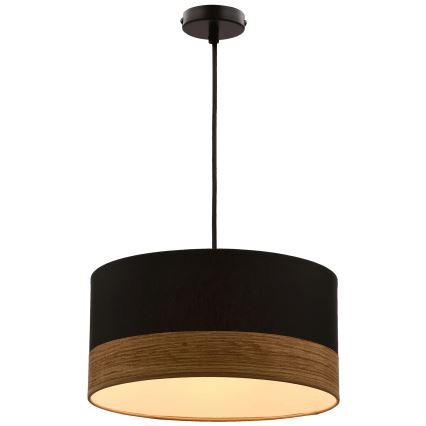Lámpara colgante PORTO 1xE27/60W/230V negro/marrón