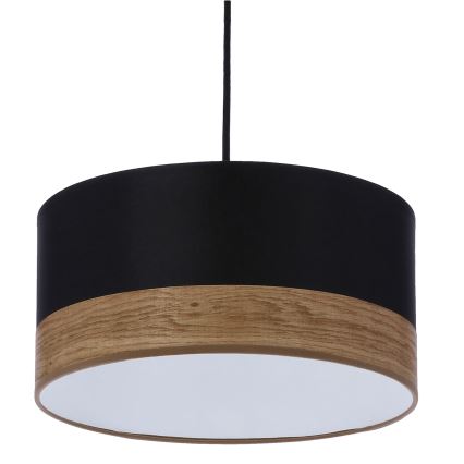 Lámpara colgante PORTO 1xE27/60W/230V negro/marrón