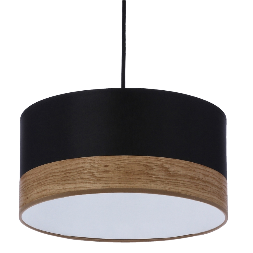 Lámpara colgante PORTO 1xE27/60W/230V negro/marrón