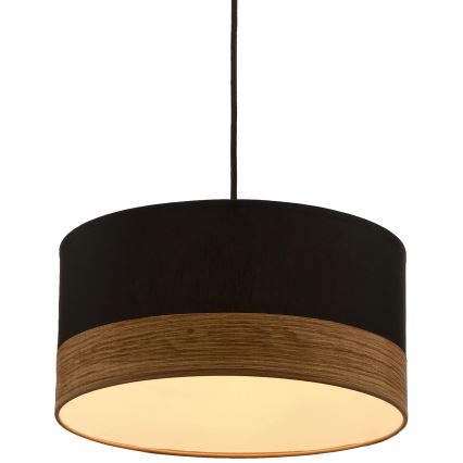 Lámpara colgante PORTO 1xE27/60W/230V negro/marrón