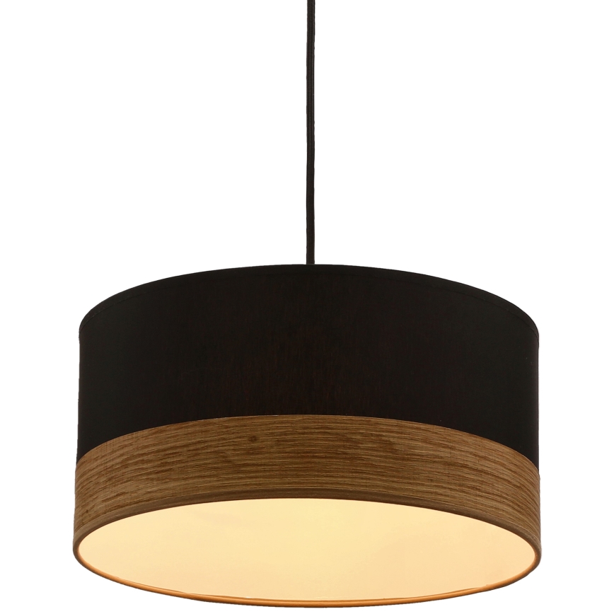 Lámpara colgante PORTO 1xE27/60W/230V negro/marrón