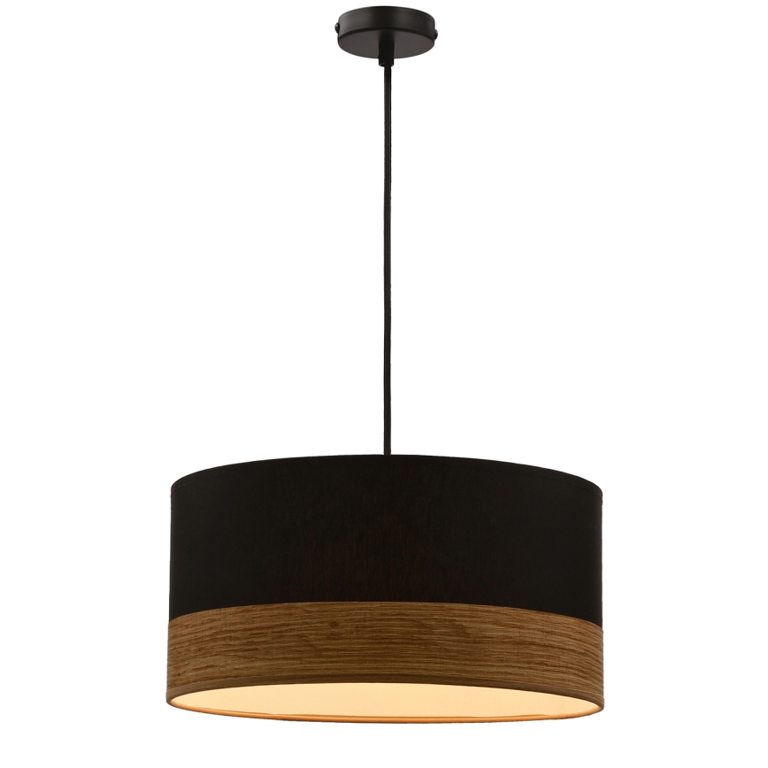 Lámpara colgante PORTO 1xE27/60W/230V negro/marrón