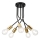 Lámpara colgante PRIYA 5xE27/15W/230V negro