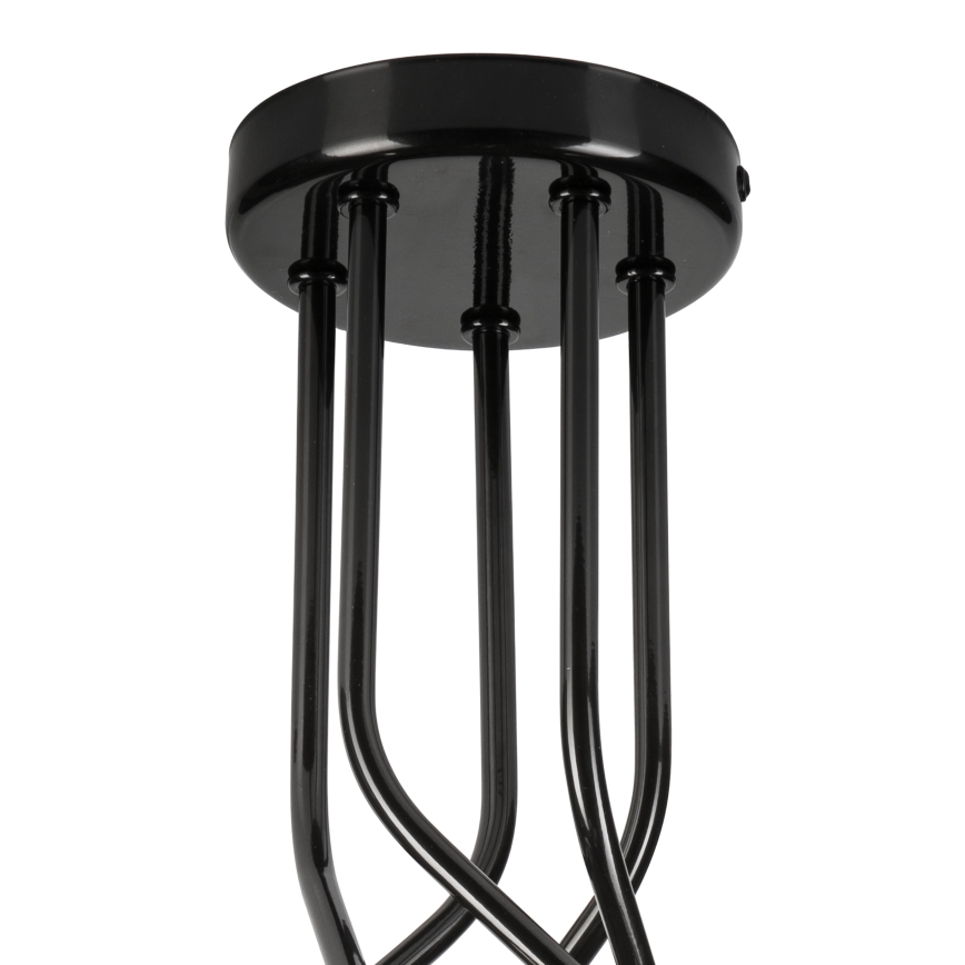 Lámpara colgante PRIYA 5xE27/15W/230V negro