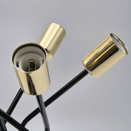 Lámpara colgante PRIYA 5xE27/15W/230V negro