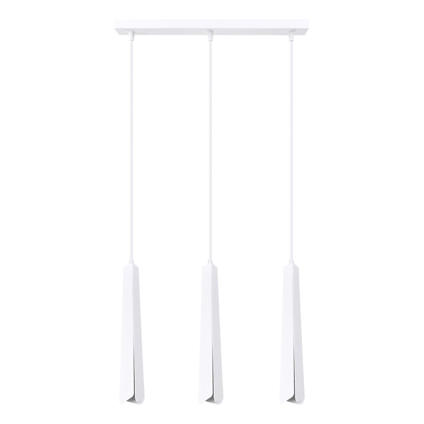 Lámpara colgante PRYSM 3xG9/8W/230V blanco