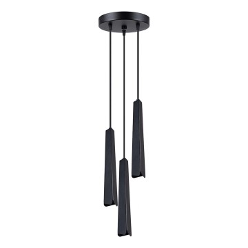 Lámpara colgante PRYSM 3xG9/8W/230V negro