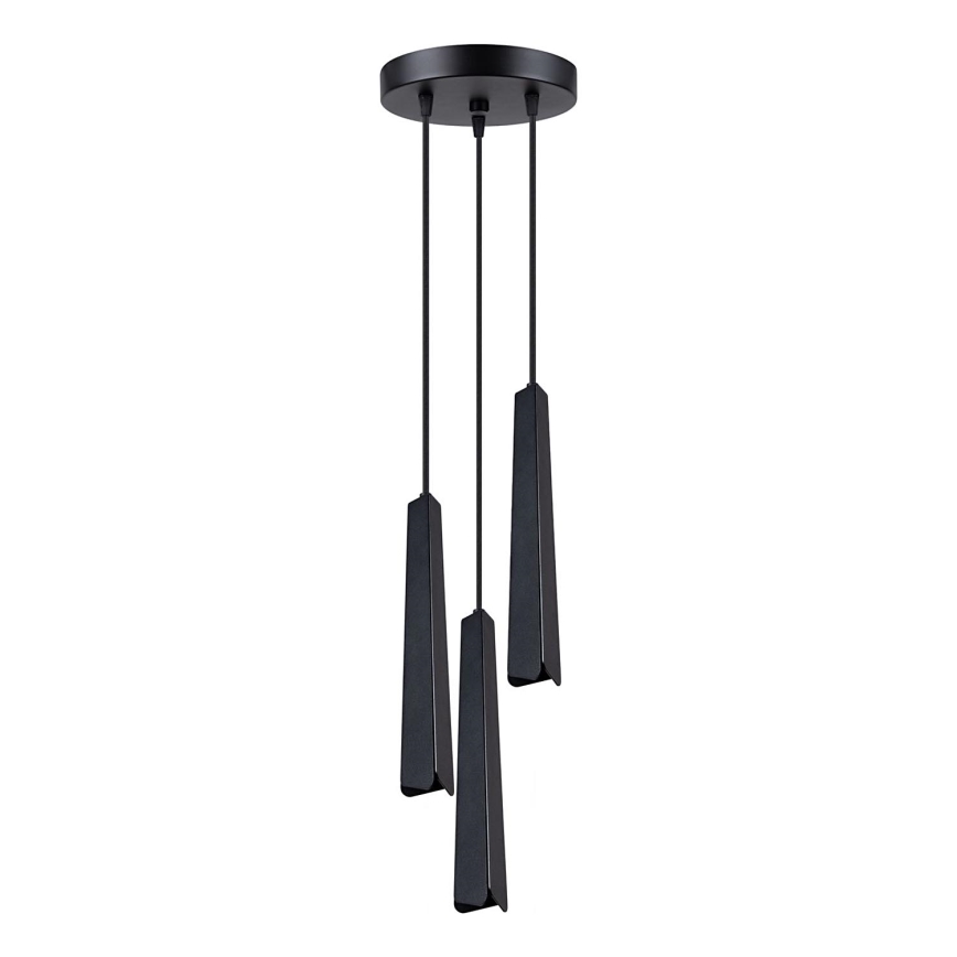 Lámpara colgante PRYSM 3xG9/8W/230V negro