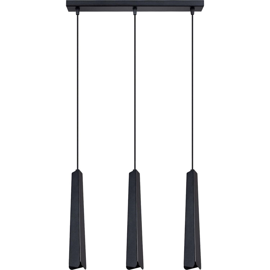 Lámpara colgante PRYSM 3xG9/8W/230V negro