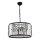 Lámpara colgante PUNE 3xE27/40W/230V negra