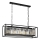 Lámpara colgante PUNE 4xE27/40W/230V negra