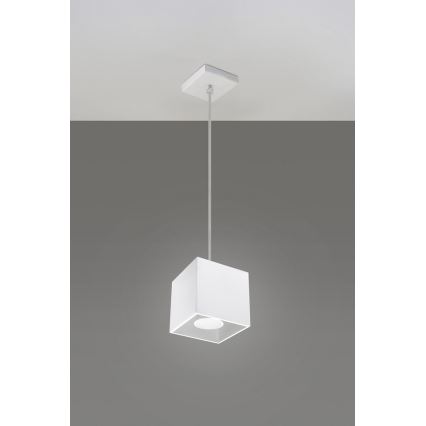 Lámpara colgante QUAD 1 1xGU10/40W/230V blanco