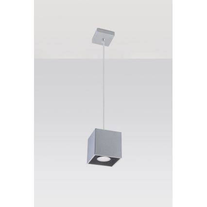 Lámpara colgante QUAD 1 1xGU10/40W/230V gris